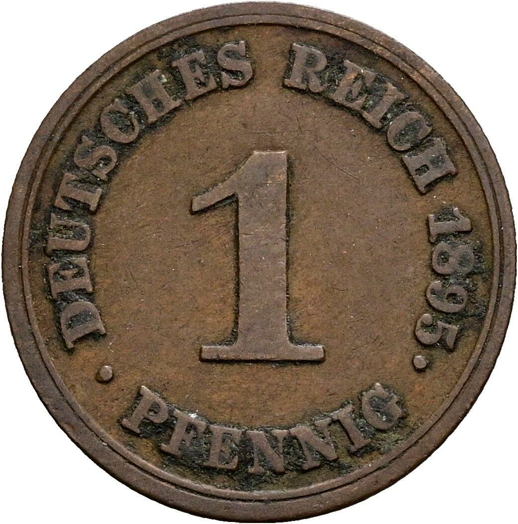 1 Pfennig 1895 E – Vorderseite