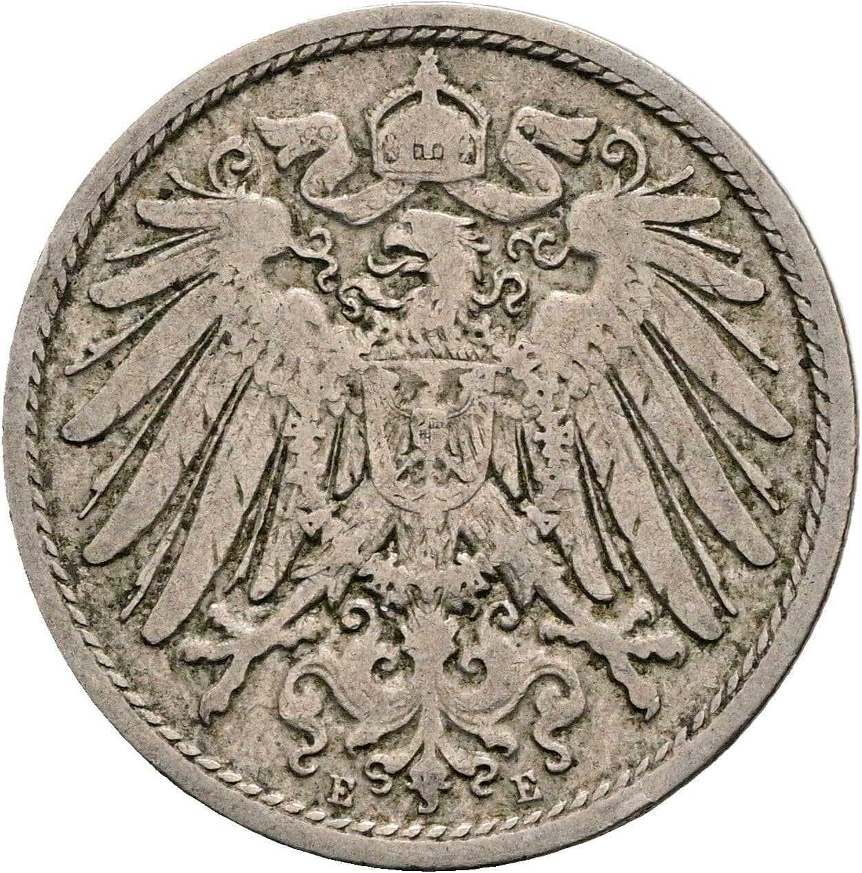 10 Pfennig 1899 E – Rückseite