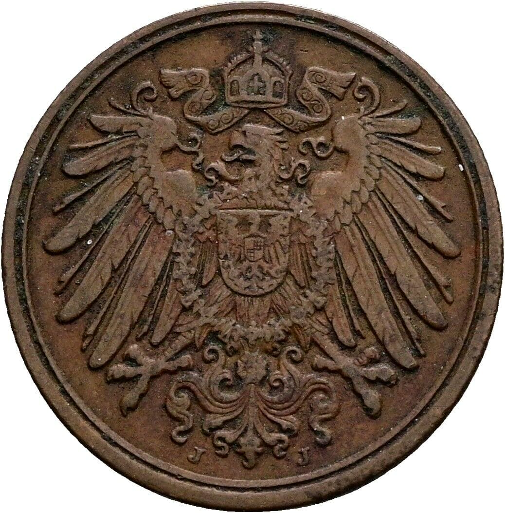 1 Pfennig 1894 J – Rückseite
