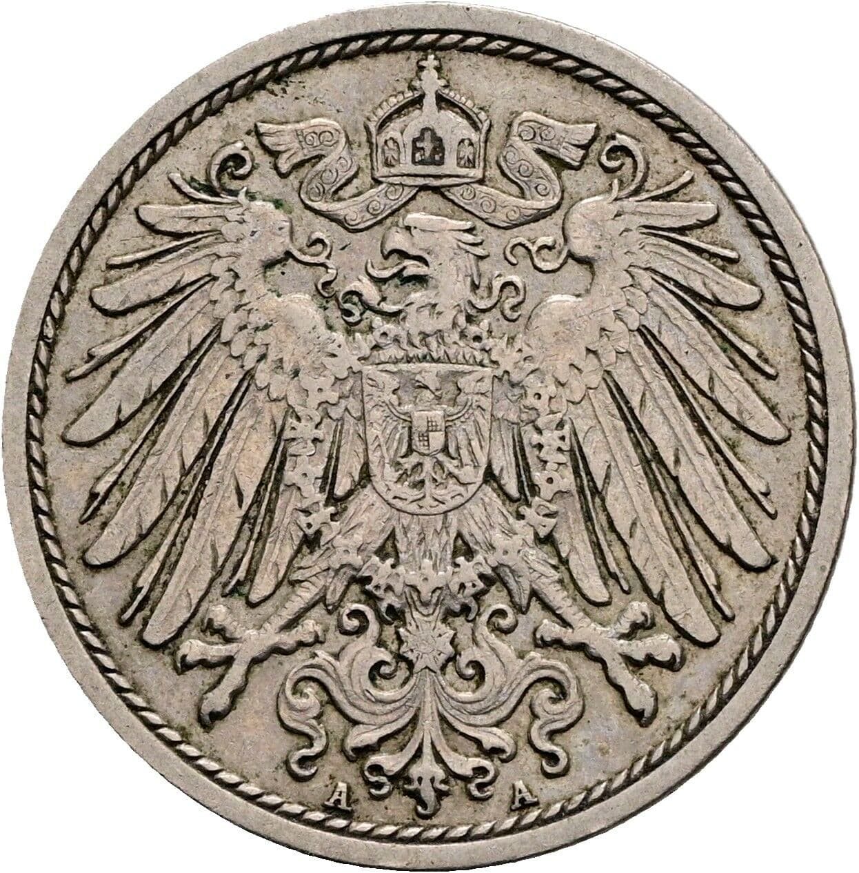 10 Pfennig 1911 A – Rückseite