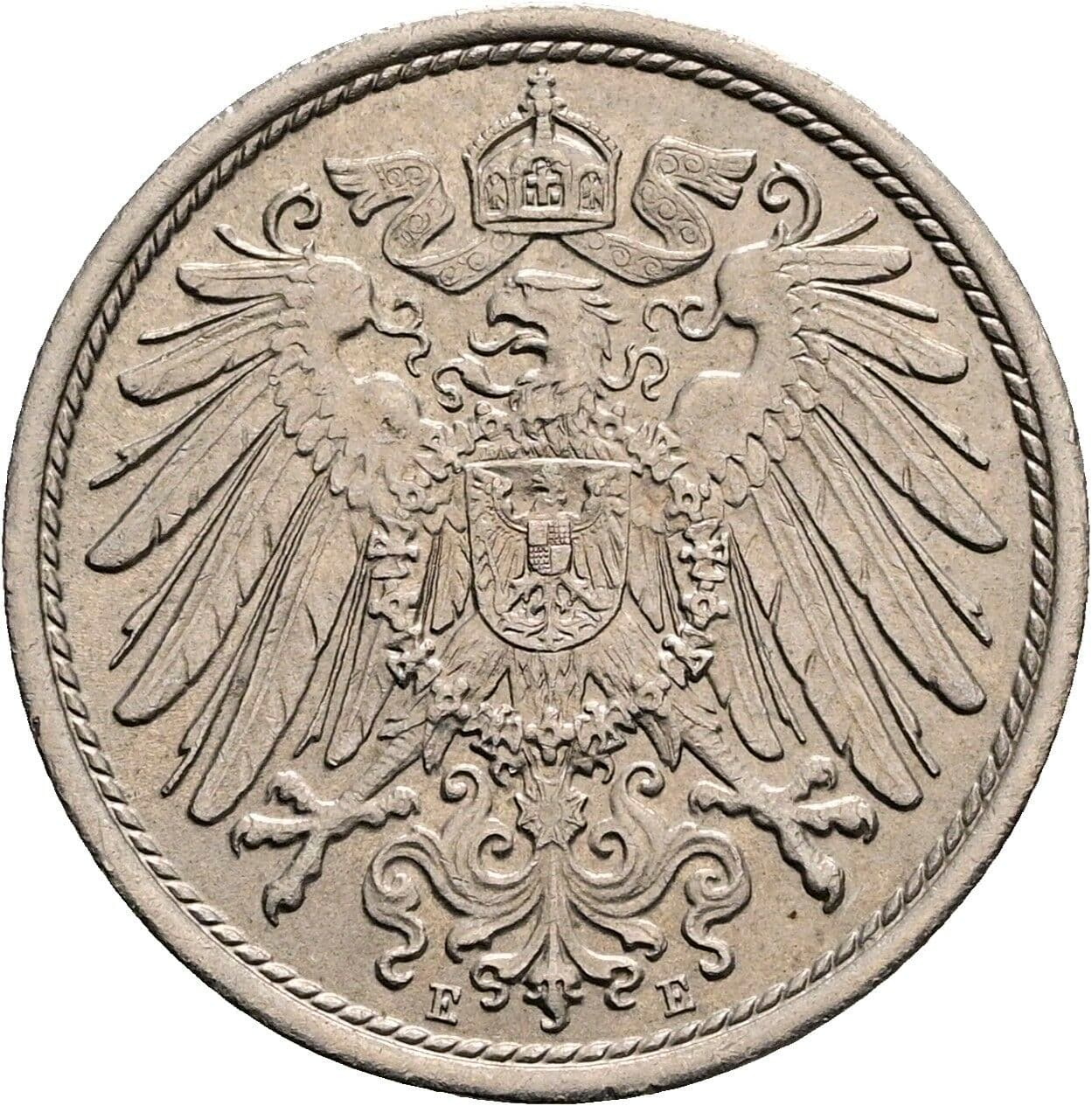 10 Pfennig 1914 E – Rückseite