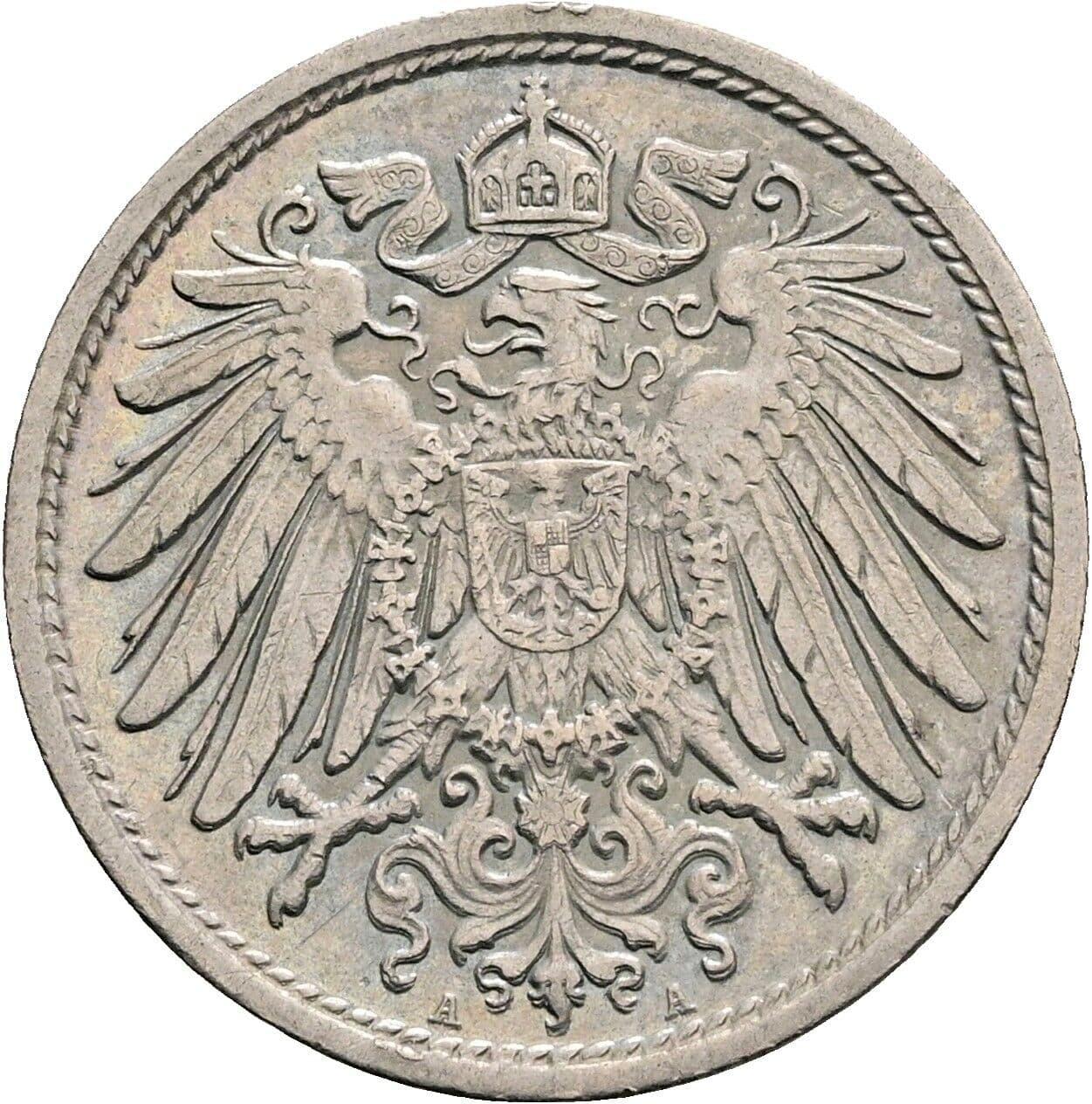 10 Pfennig 1915 A – Rückseite