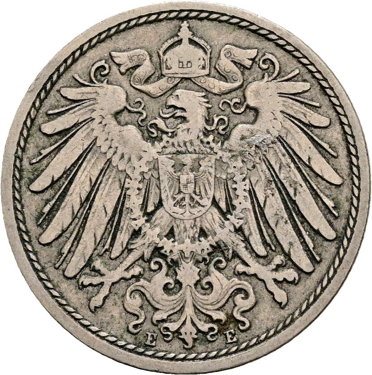 10 Pfennig 1903 E – Rückseite