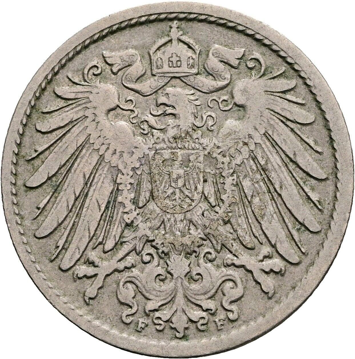 10 Pfennig 1903 F – Rückseite