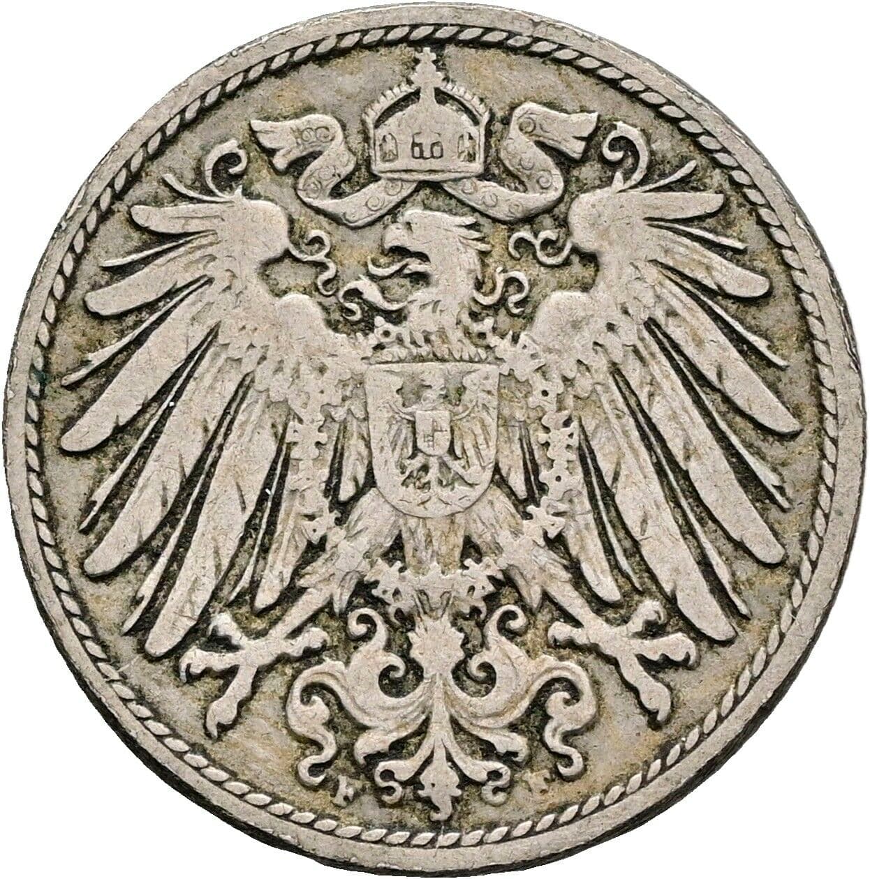 10 Pfennig 1893 F – Rückseite