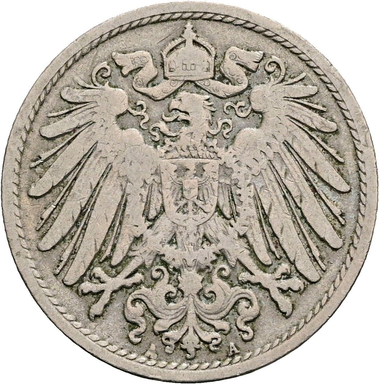 10 Pfennig 1898 A – Rückseite