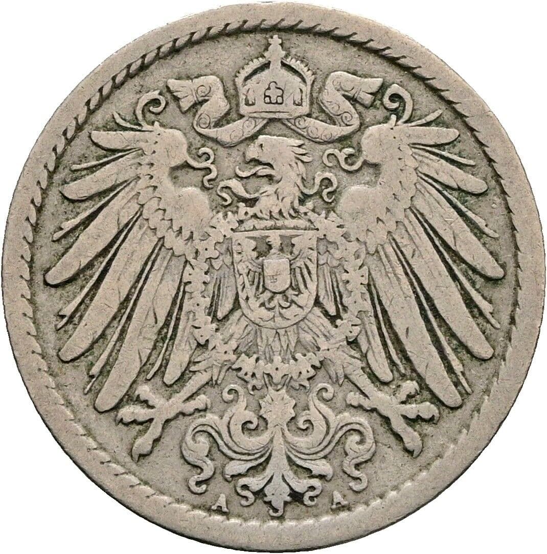 5 Pfennig 1903 A – Rückseite