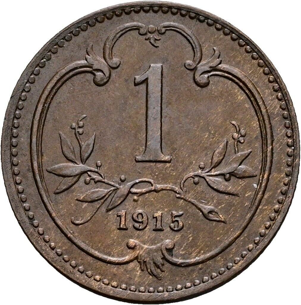 1 Heller Franz Joseph I. 1848-1916 1915 – Vorderseite