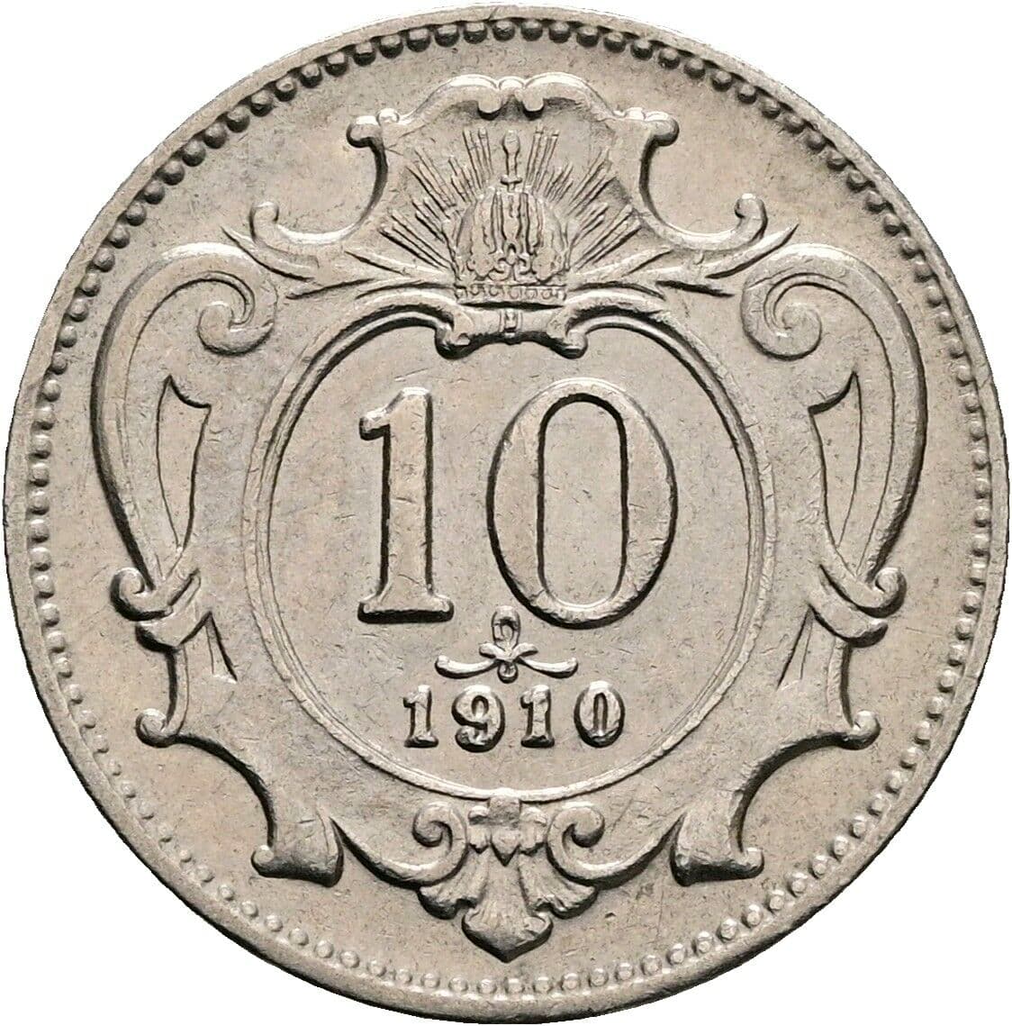 10 Heller Franz Joseph I. 1848-1916 1910 – Vorderseite