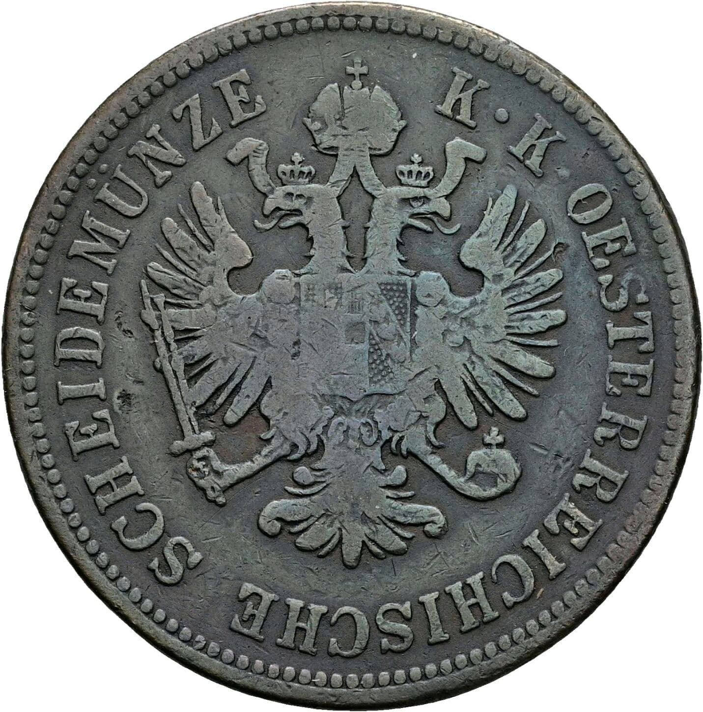 4 Kreuzer Franz Joseph I. 1848-1916 1860 A – Rückseite