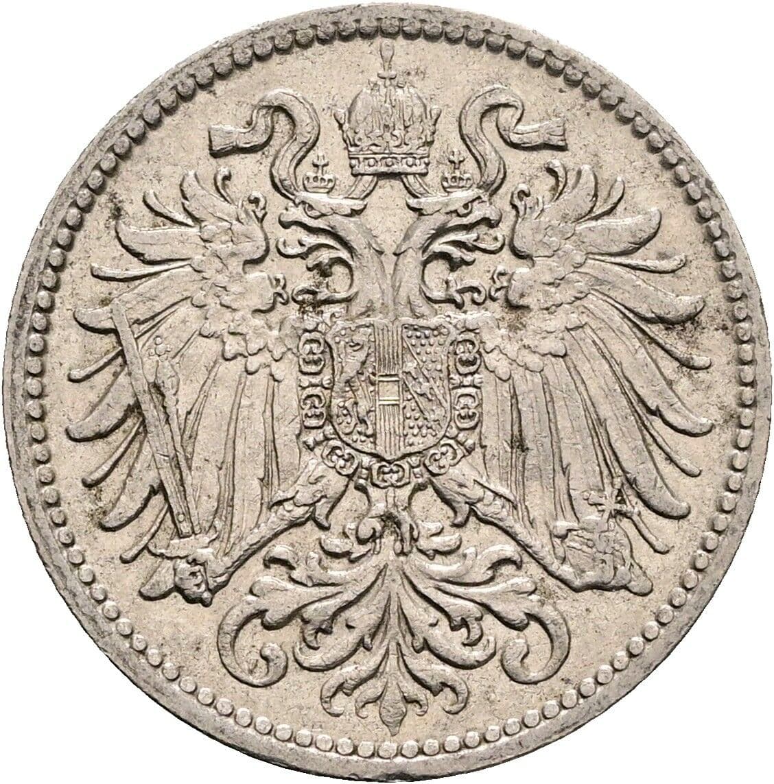 10 Heller Franz Joseph I. 1848-1916 1909 – Rückseite