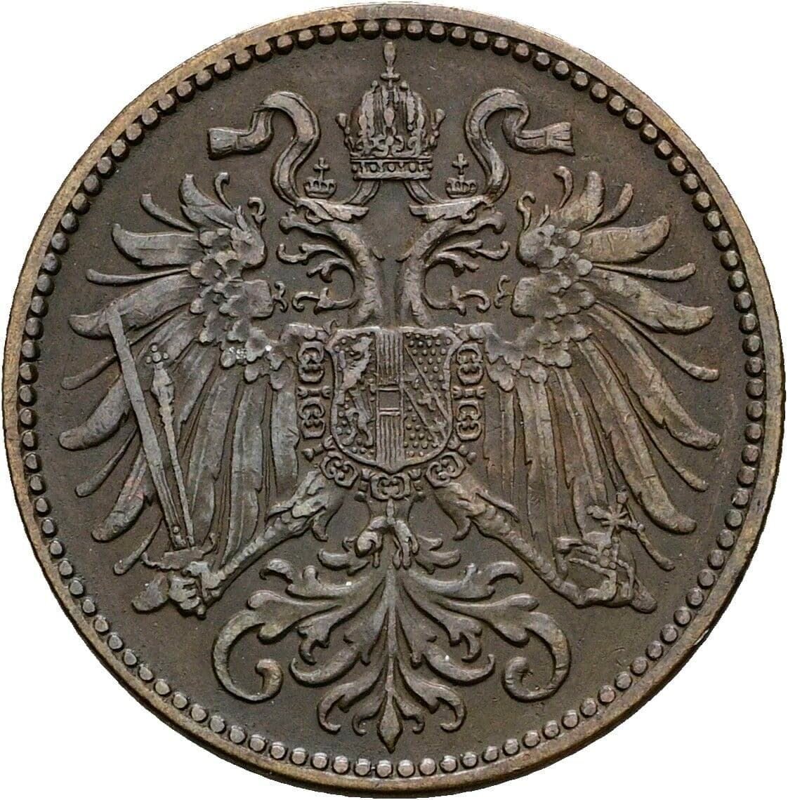 2 Heller Franz Joseph I. 1848-1916 1897 – Rückseite