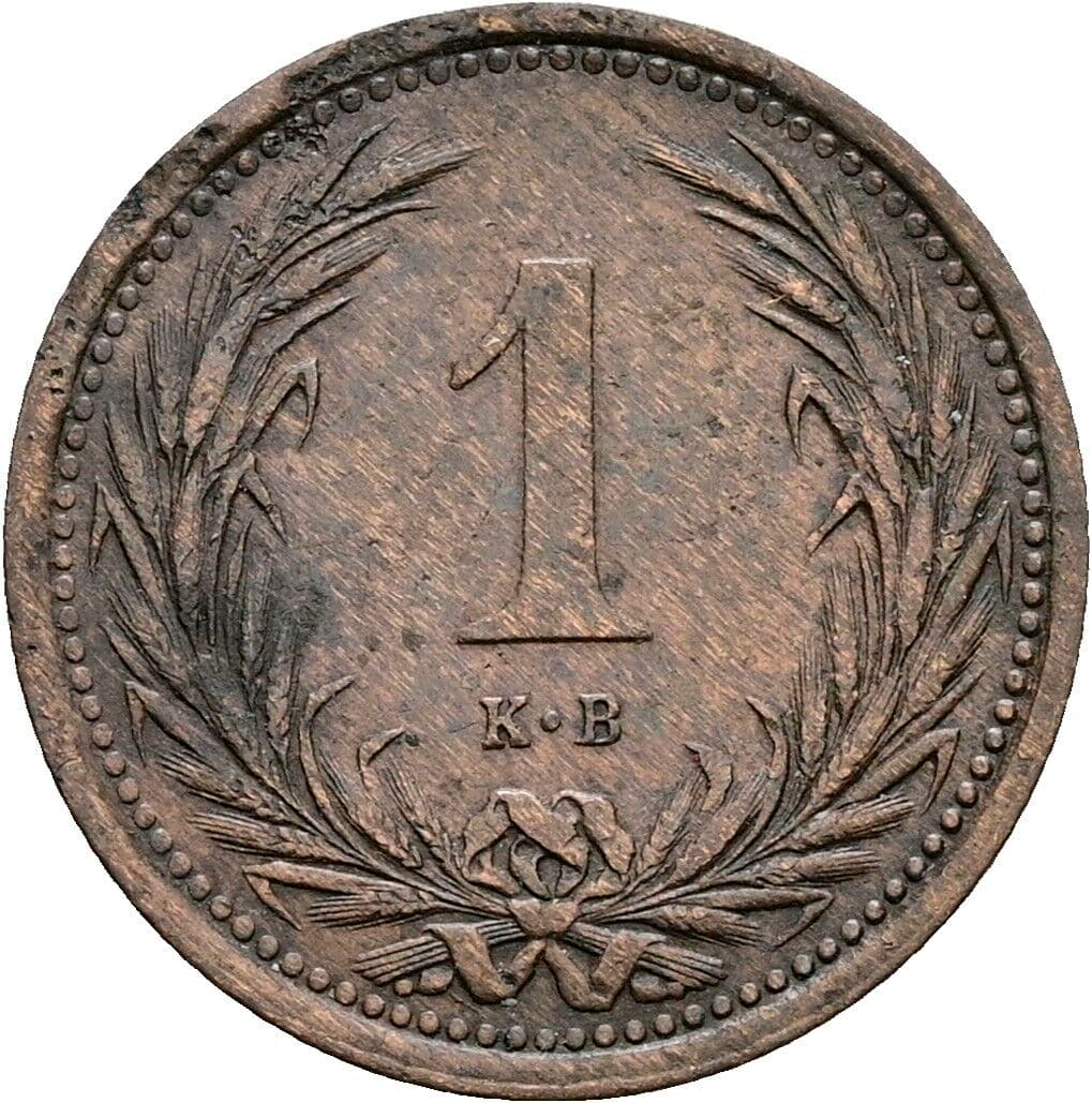 1 Filler Franz Joseph I. 1848-1916 1895 KB, Kremnitz – Vorderseite