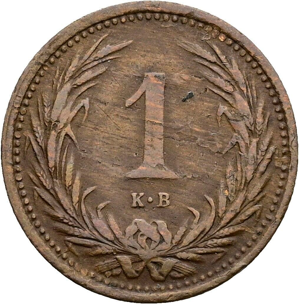 1 Filler Franz Joseph I. 1848-1916 1893 KB, Kremnitz – Vorderseite