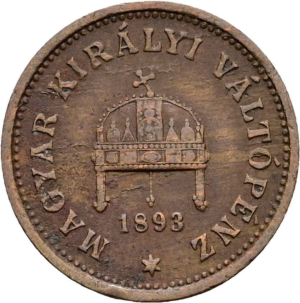 1 Filler Franz Joseph I. 1848-1916 1893 KB, Kremnitz – Rückseite