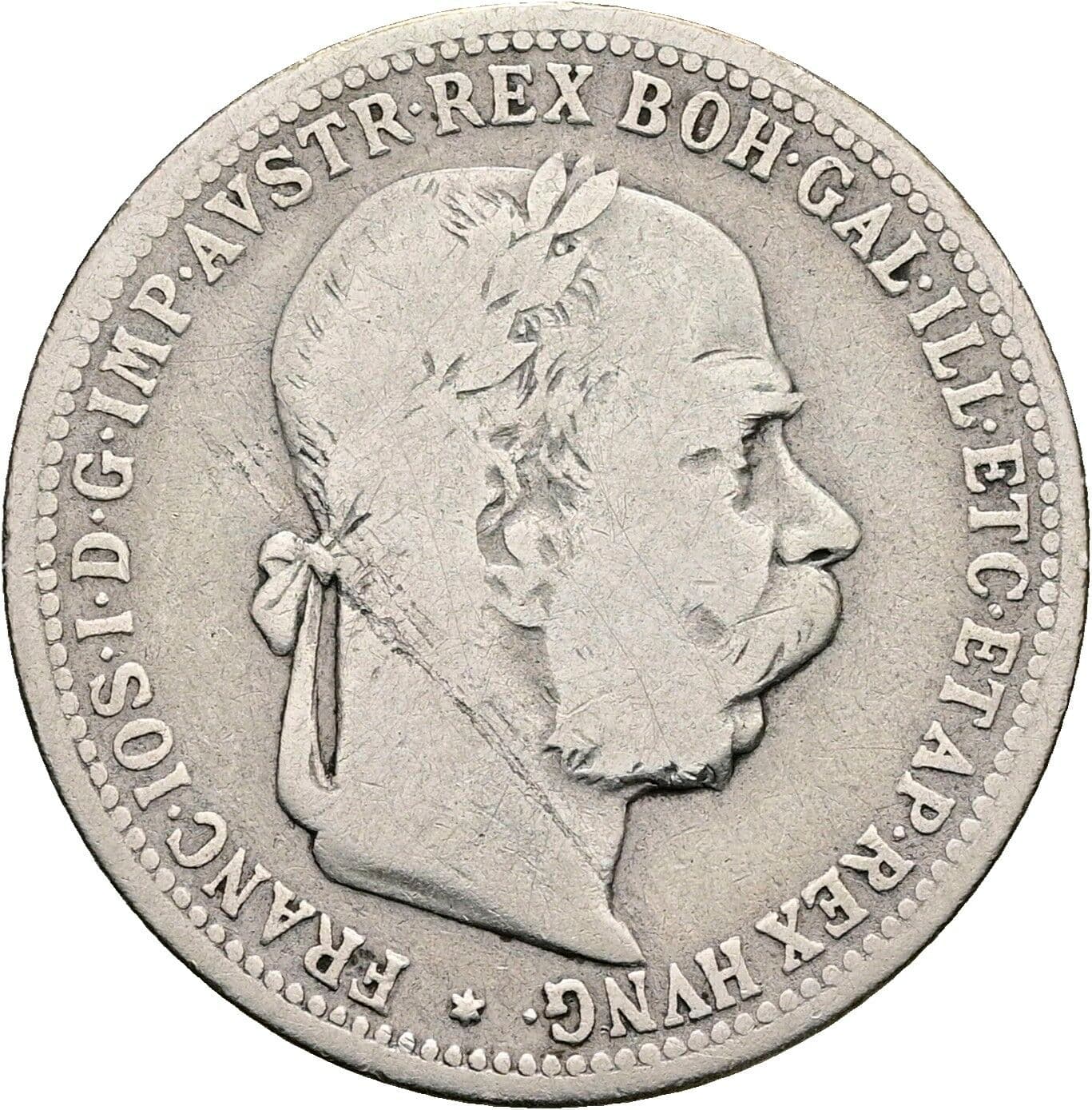 1 Krone Franz Joseph I. 1848-1916 1897 – Vorderseite