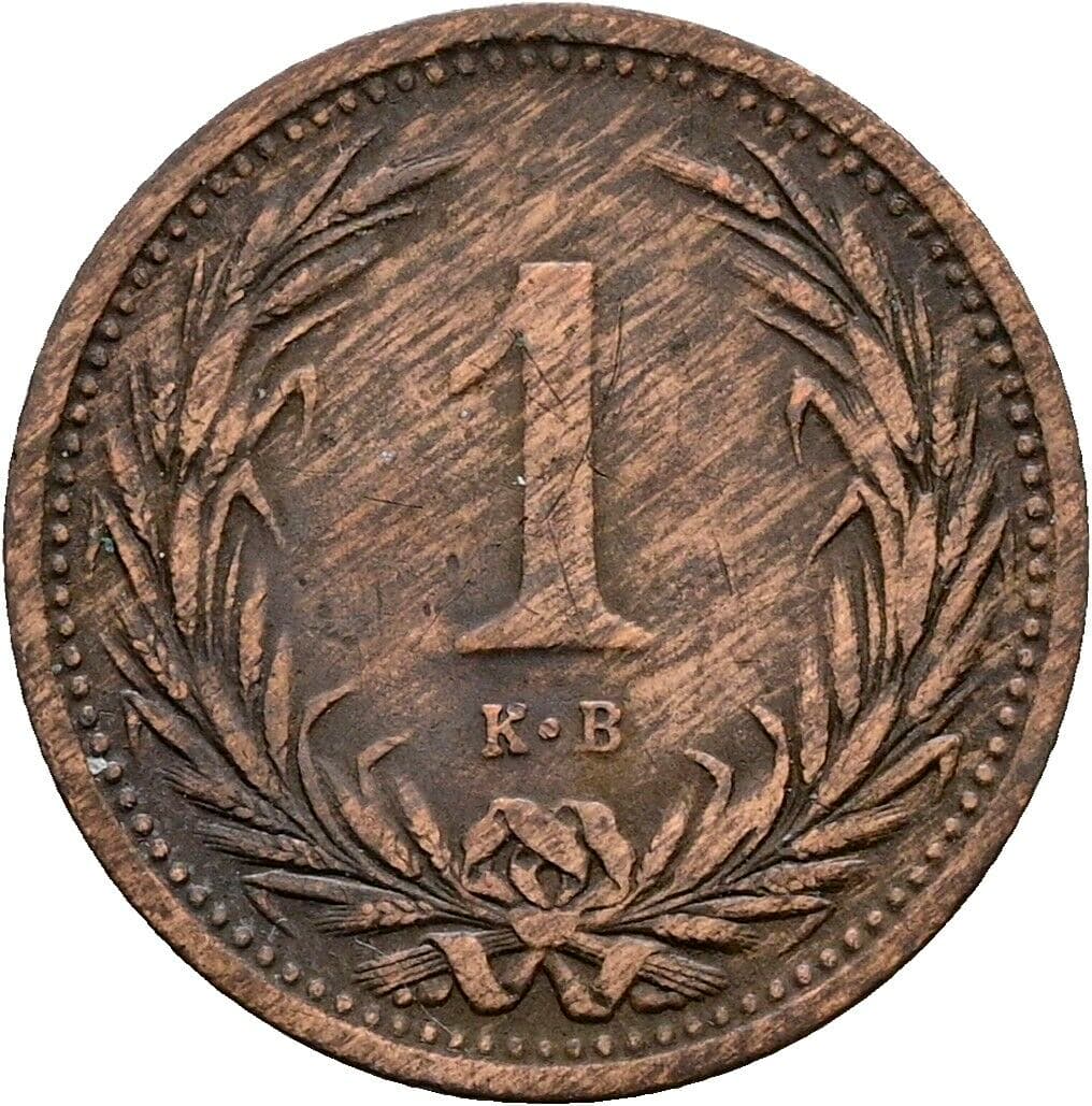 1 Filler Franz Joseph I. 1848-1916 1894 KB, Kremnitz – Vorderseite