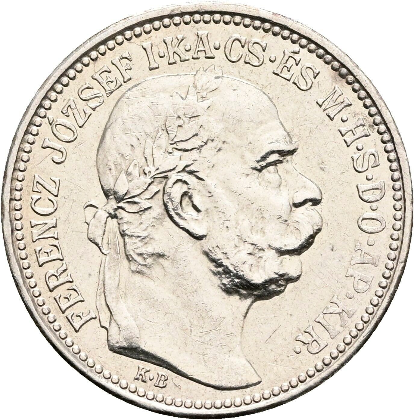 1 Korona Franz Joseph I. 1848-1916 1914 KB, Kremnitz – Vorderseite