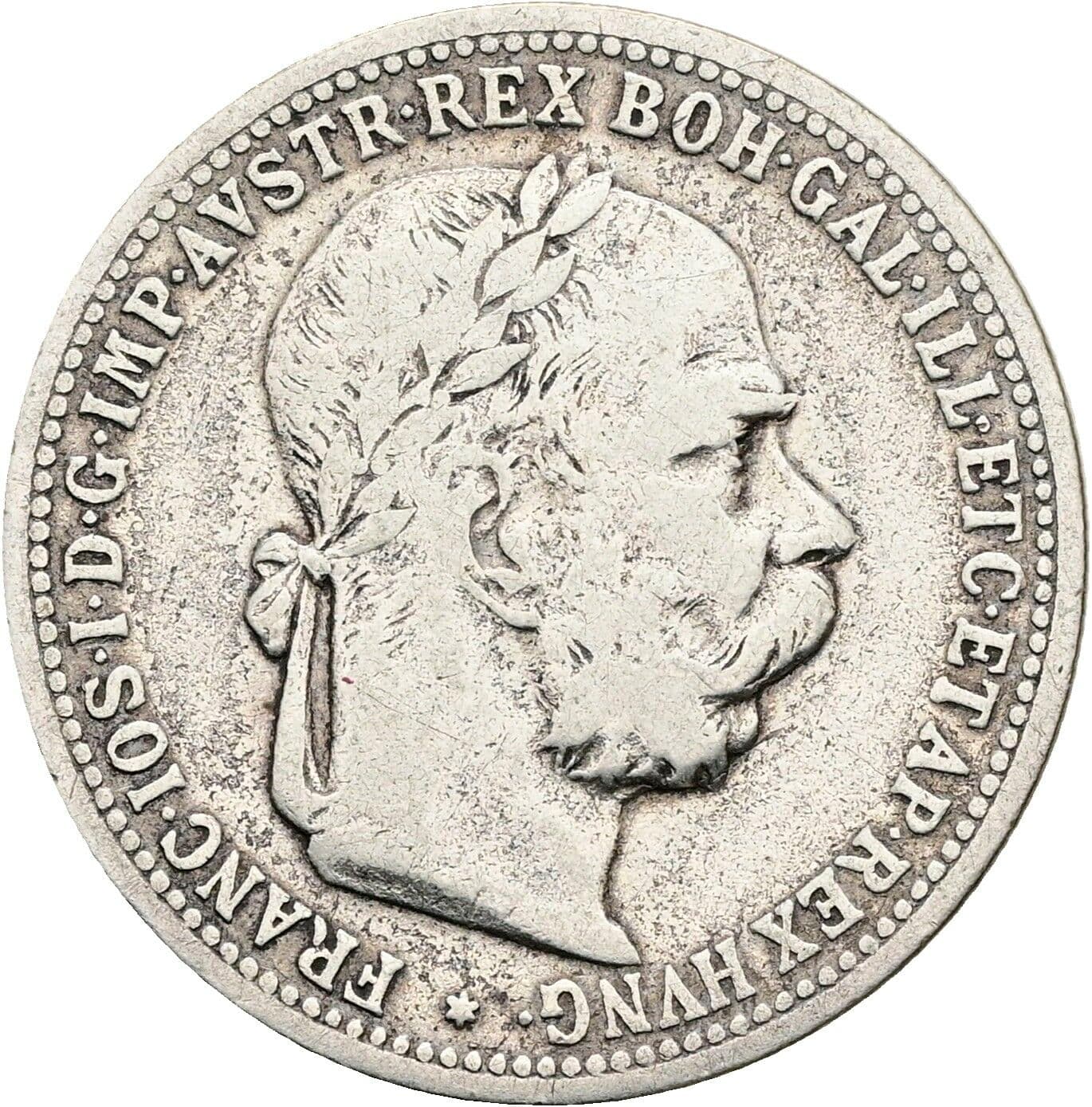 1 Krone Franz Joseph I. 1848-1916 1895 – Vorderseite