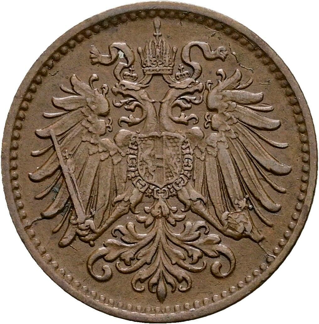 1 Heller Franz Joseph I. 1848-1916 1893 – Rückseite