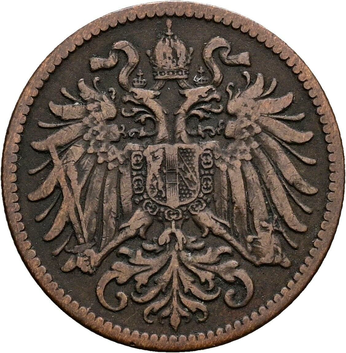 2 Heller 1904 – Rückseite