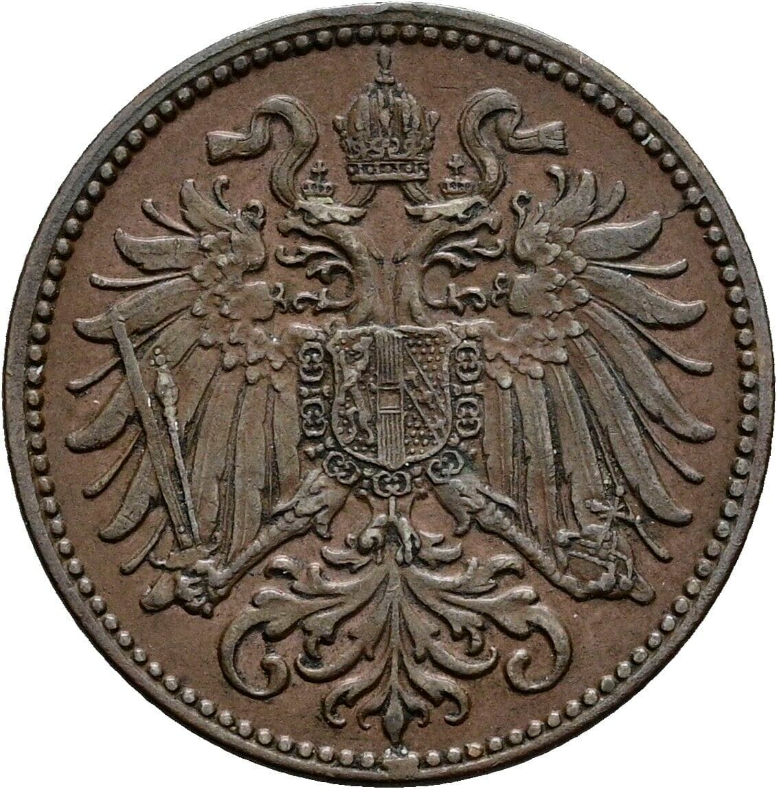 2 Heller Franz Joseph I. 1848-1916 1912 – Rückseite