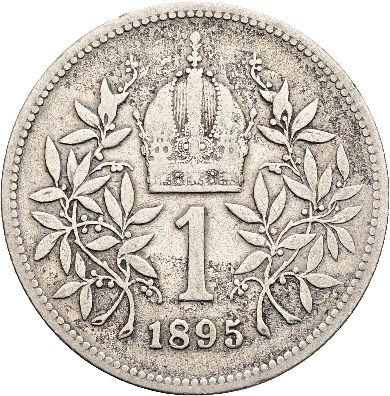 1 Krone Franz Joseph I. 1848-1916 1895 – Rückseite