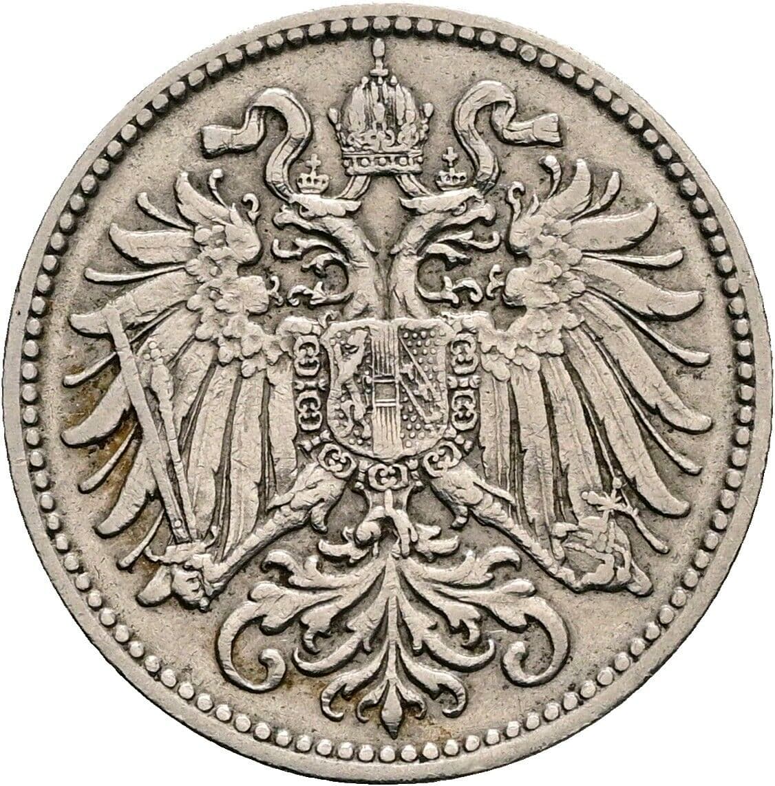 10 Heller Franz Joseph I. 1848-1916 1908 – Rückseite