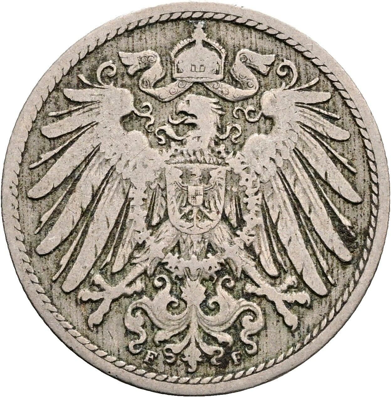 10 Pfennig 1899 F – Rückseite
