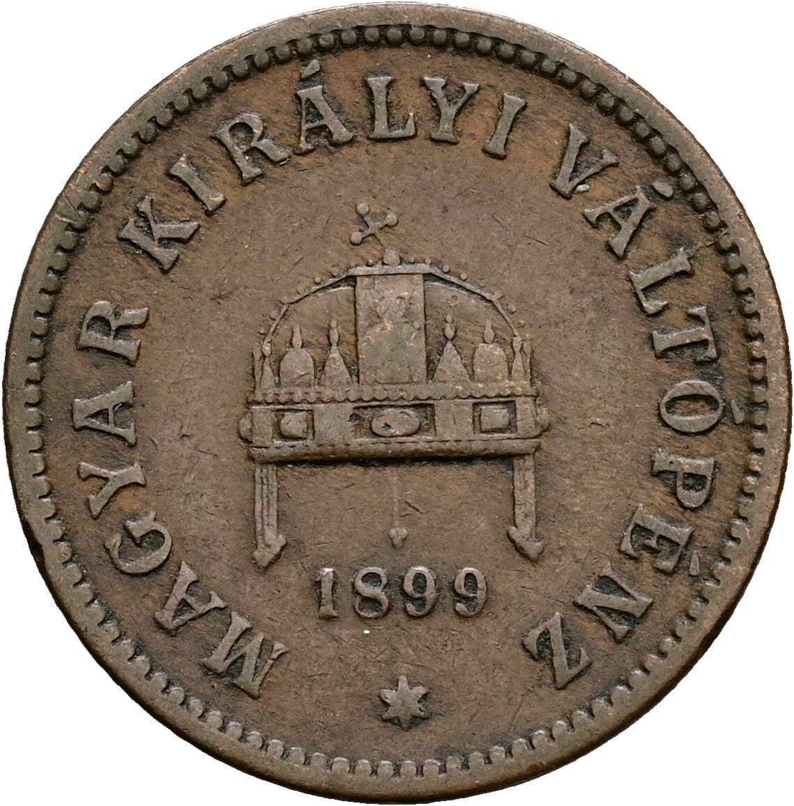 2 Filler Franz Joseph I. 1848-1916 1899 KB, Kremnitz – Rückseite