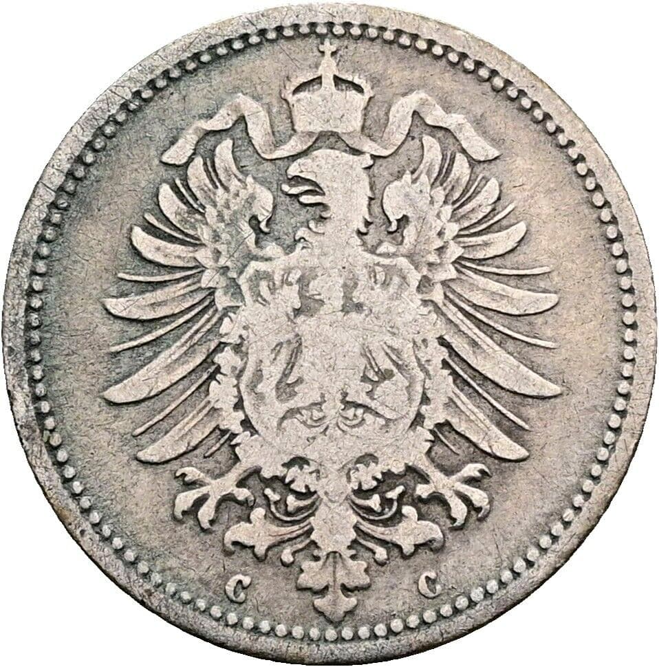 20 Pfennig 1874 C – Rückseite