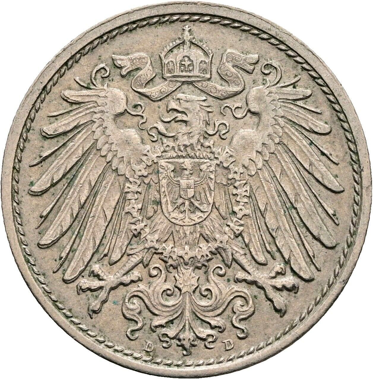 10 Pfennig 1903 D – Rückseite