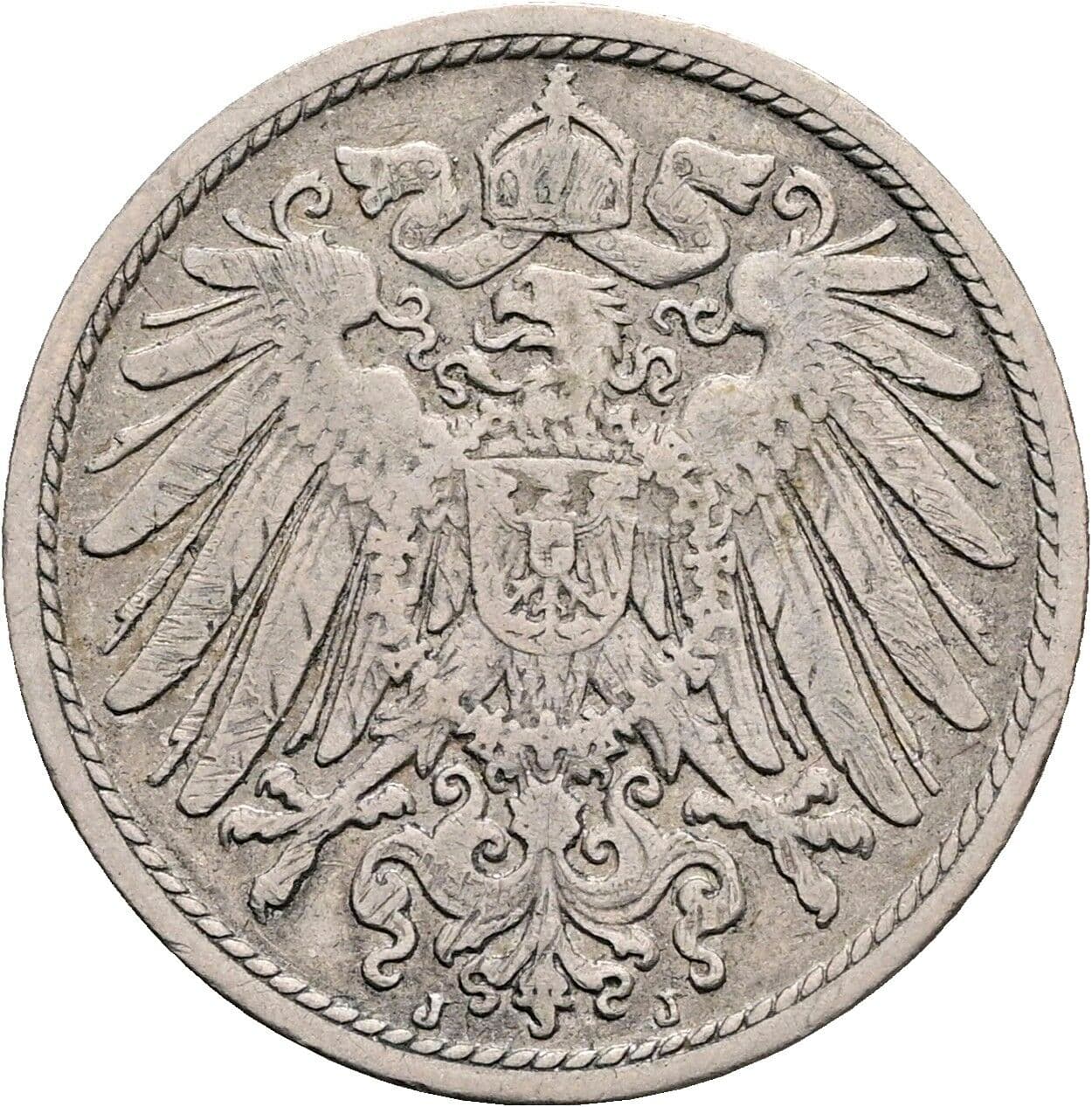 10 Pfennig 1903 J – Rückseite