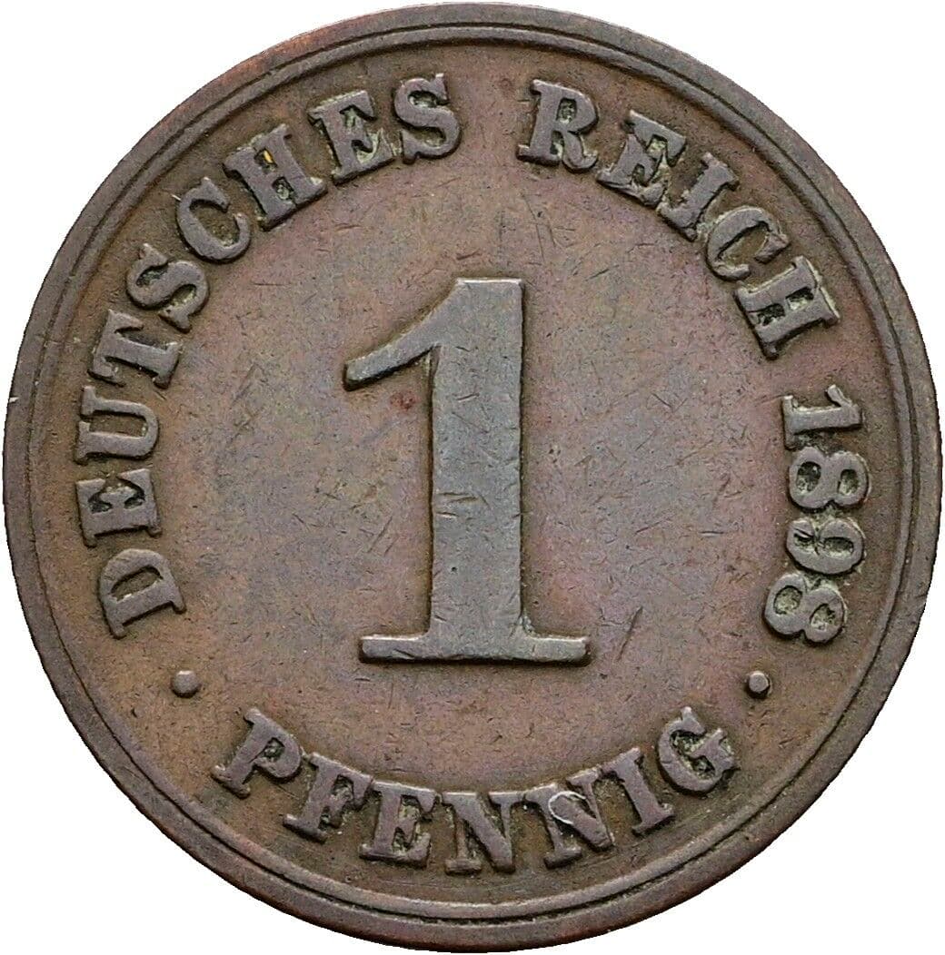 1 Pfennig 1898 A – Vorderseite