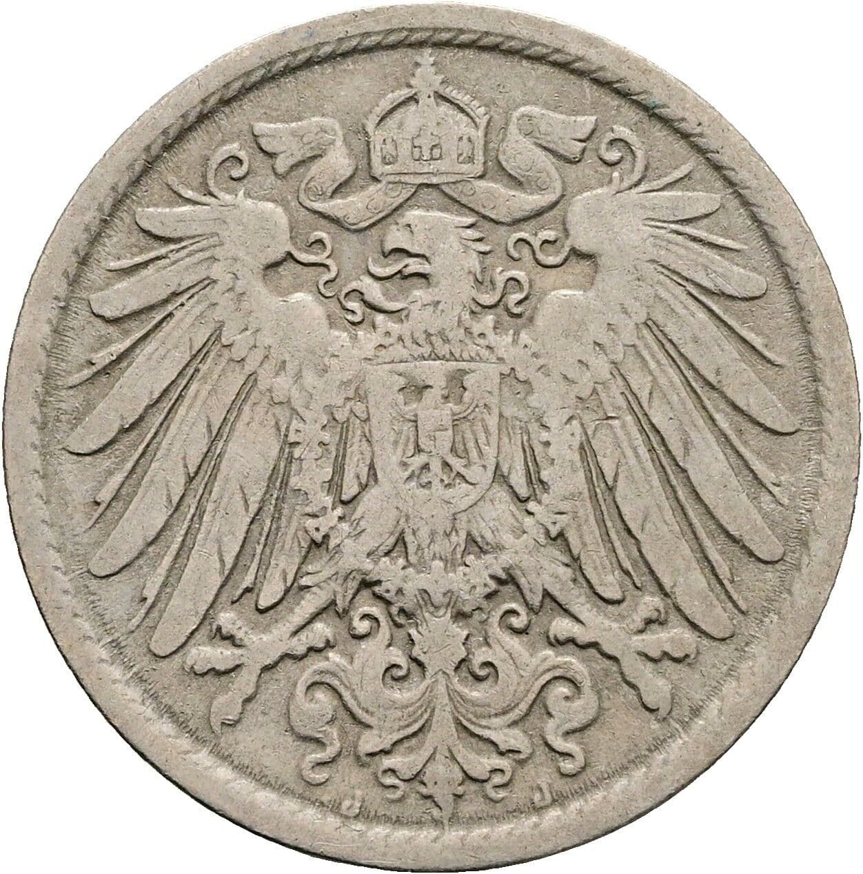 10 Pfennig 1899 J – Rückseite