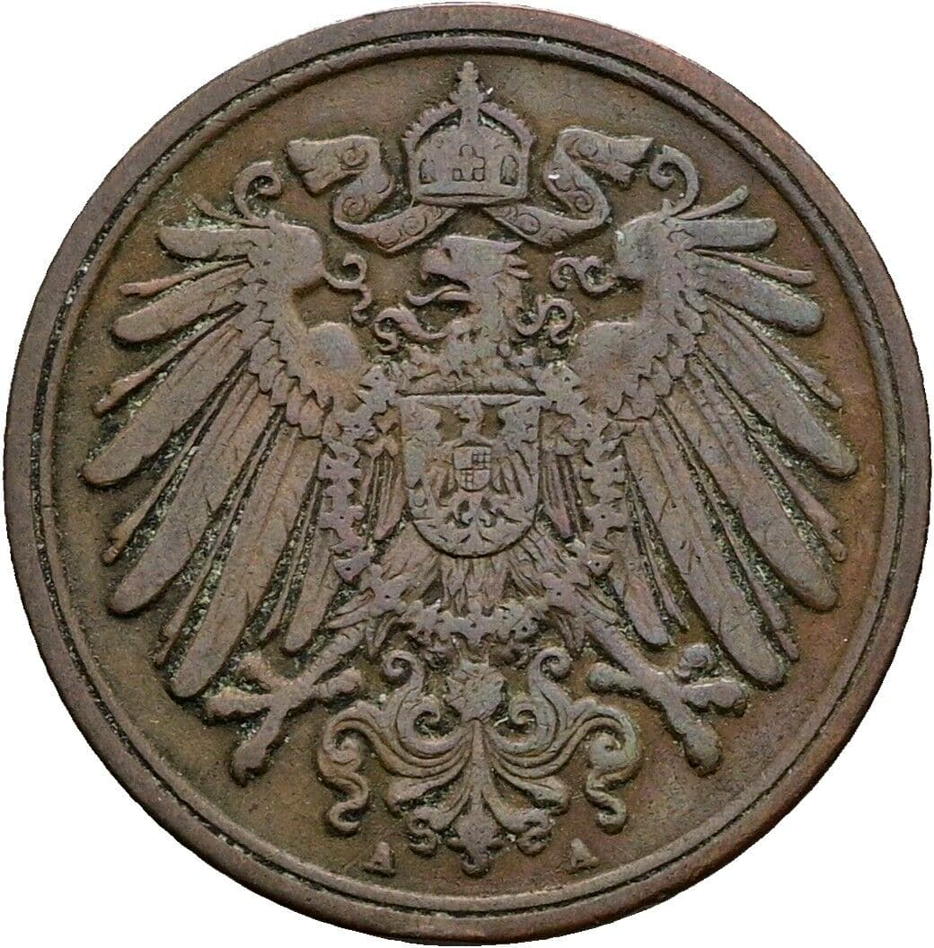 1 Pfennig 1898 A – Rückseite