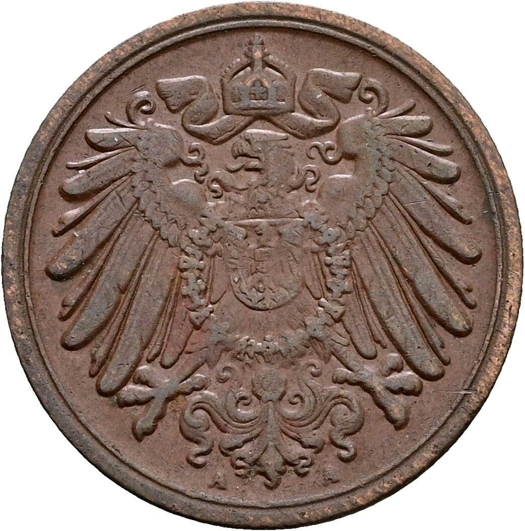 1 Pfennig 1911 A – Rückseite