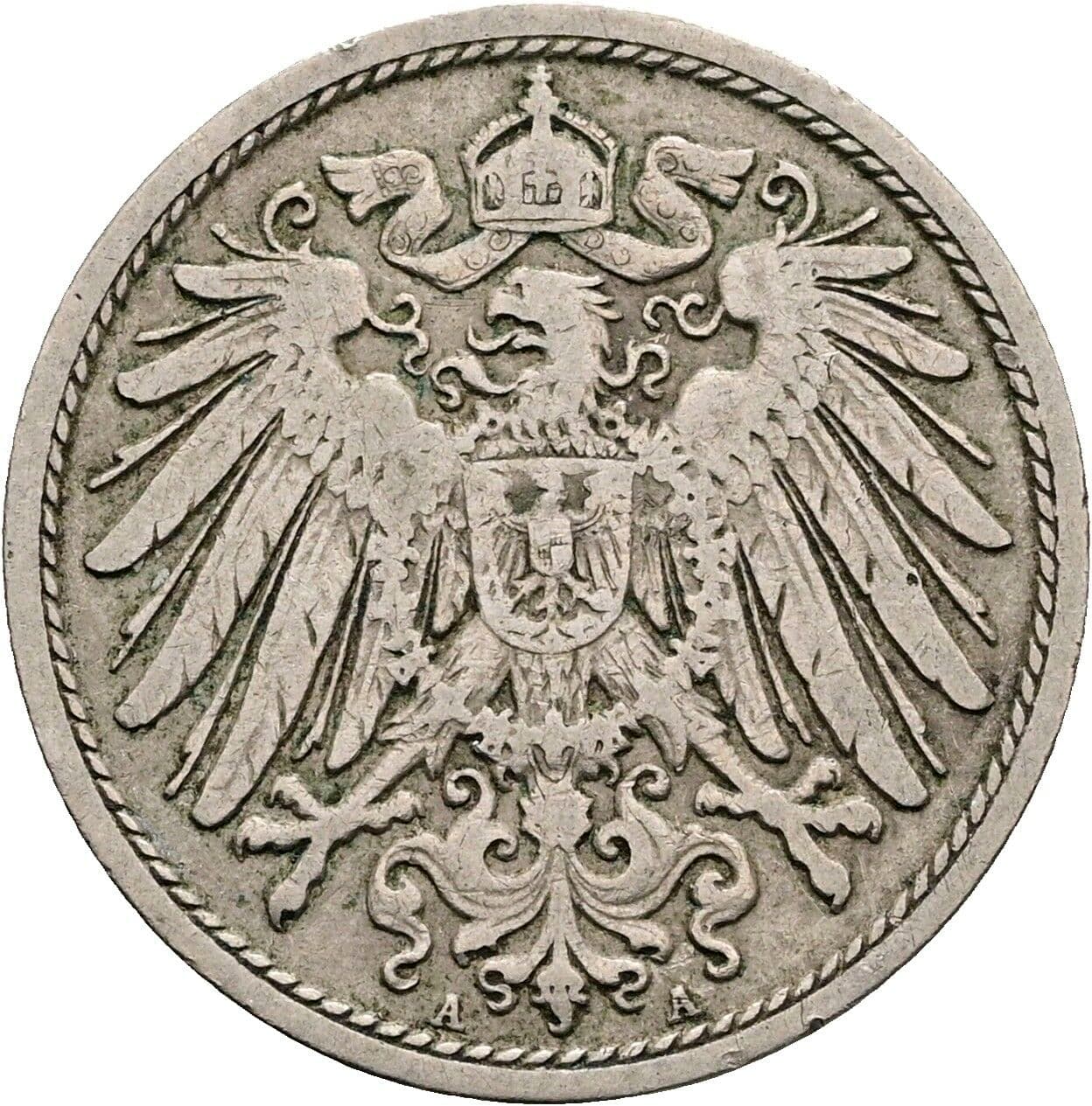 10 Pfennig 1904 A – Rückseite