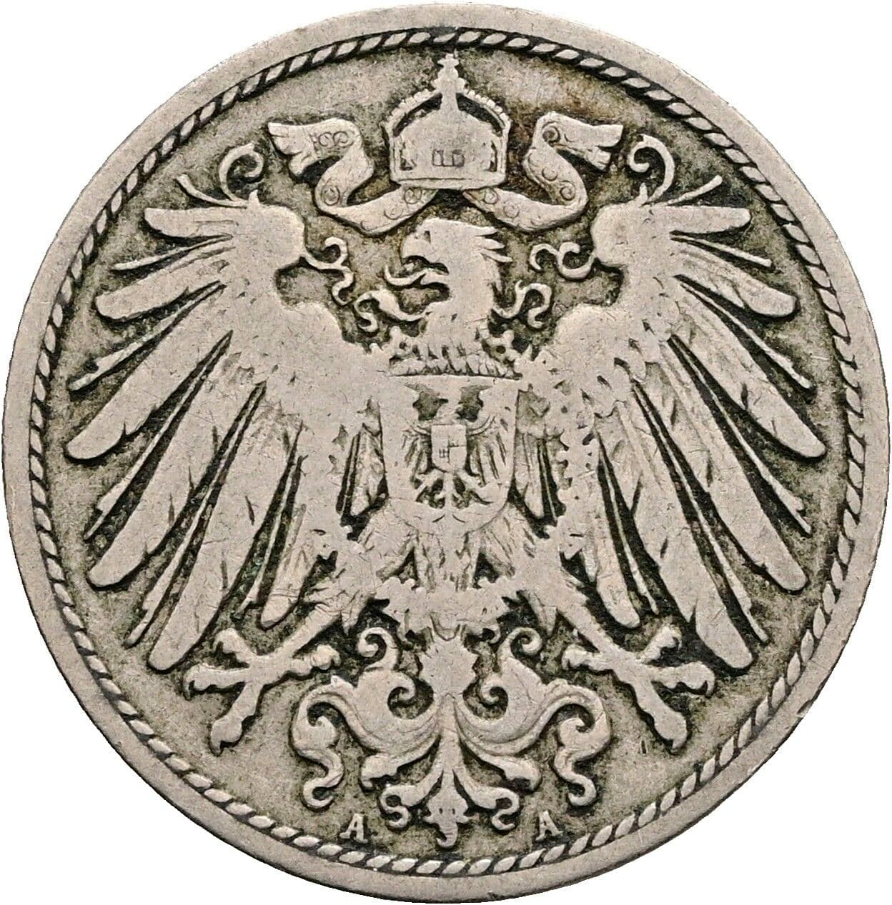 10 Pfennig 1900 A – Rückseite