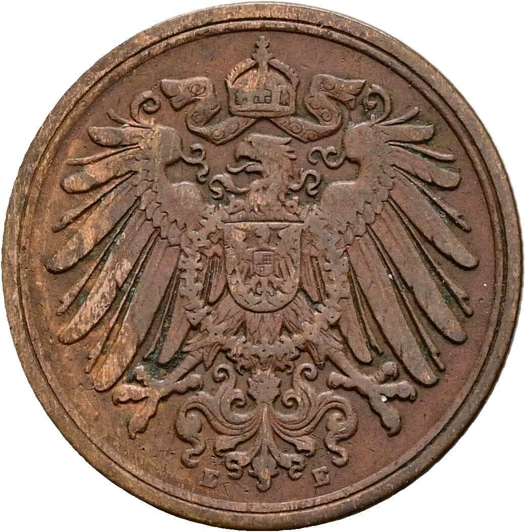 1 Pfennig 1900 E – Rückseite