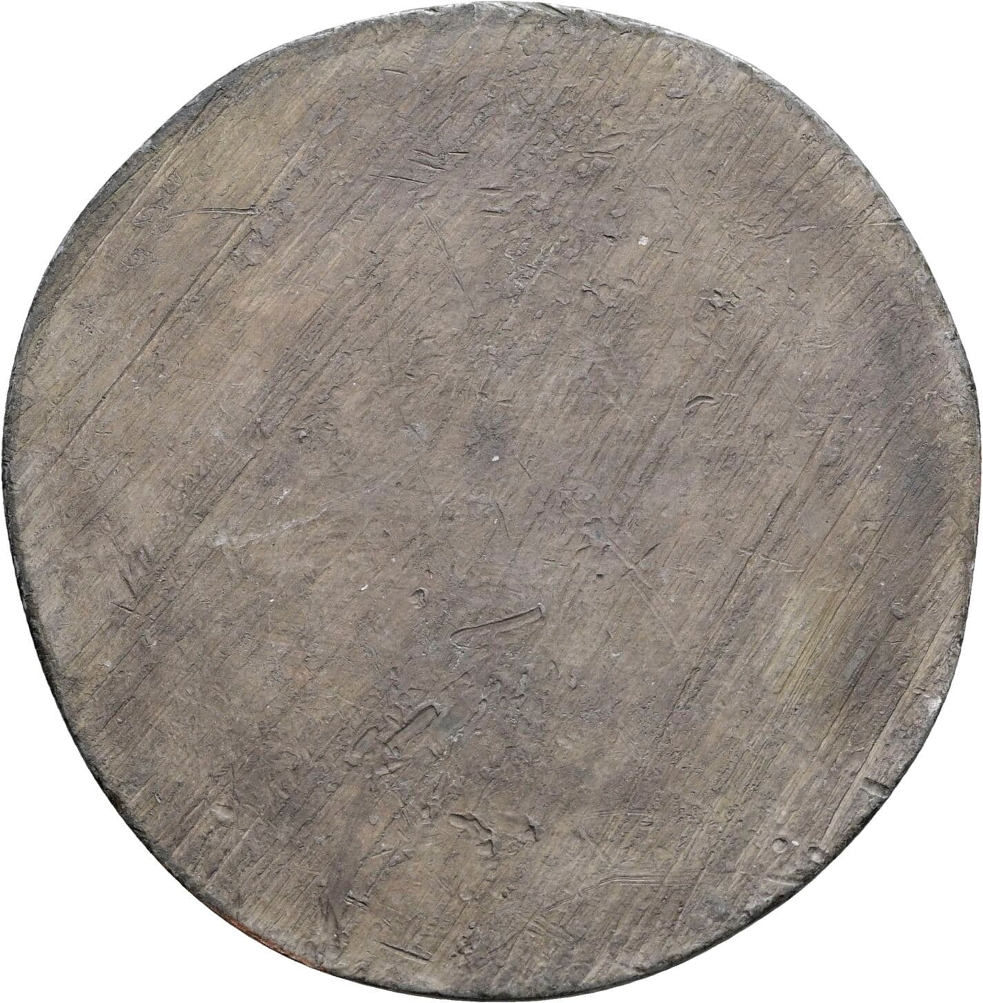 einseitige, bronzierte Bleimedaille