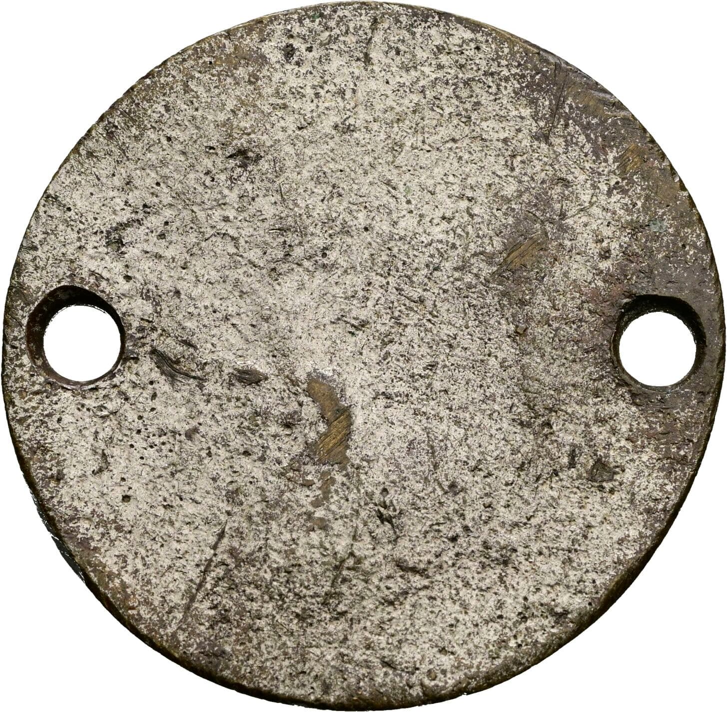 einseitige Zinnmedaille