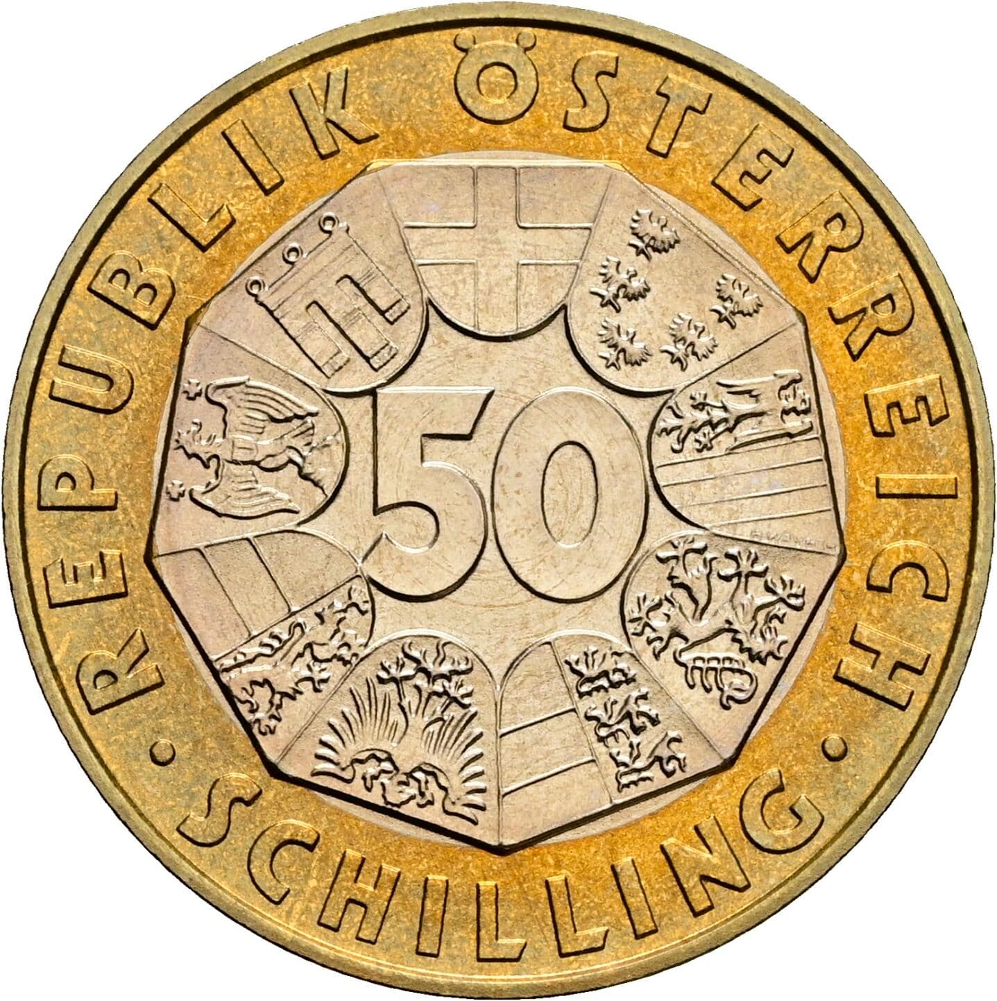 50 Schilling 2001 – Vorderseite