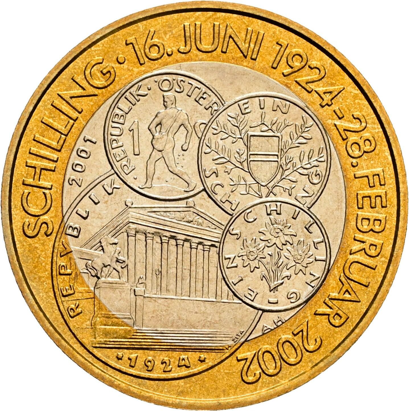50 Schilling 2001 – Rückseite
