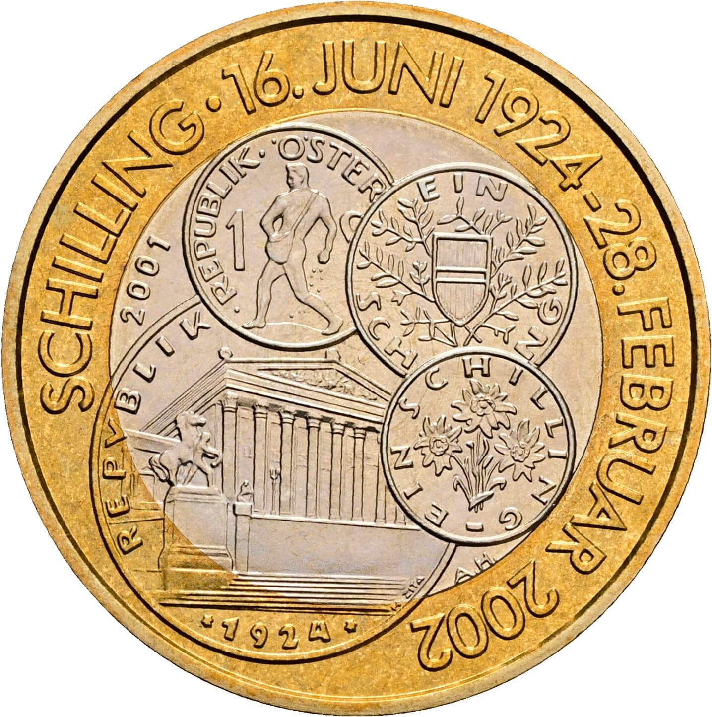 50 Schilling 2001 – Rückseite