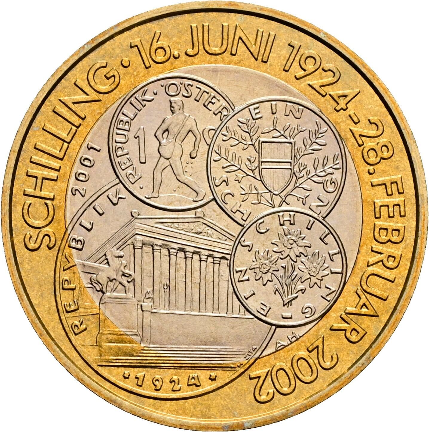 50 Schilling 2001 – Rückseite