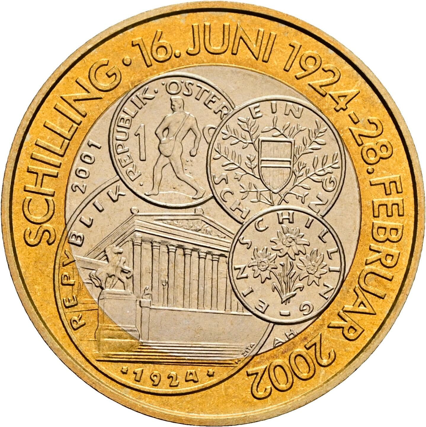 50 Schilling 2001 – Rückseite