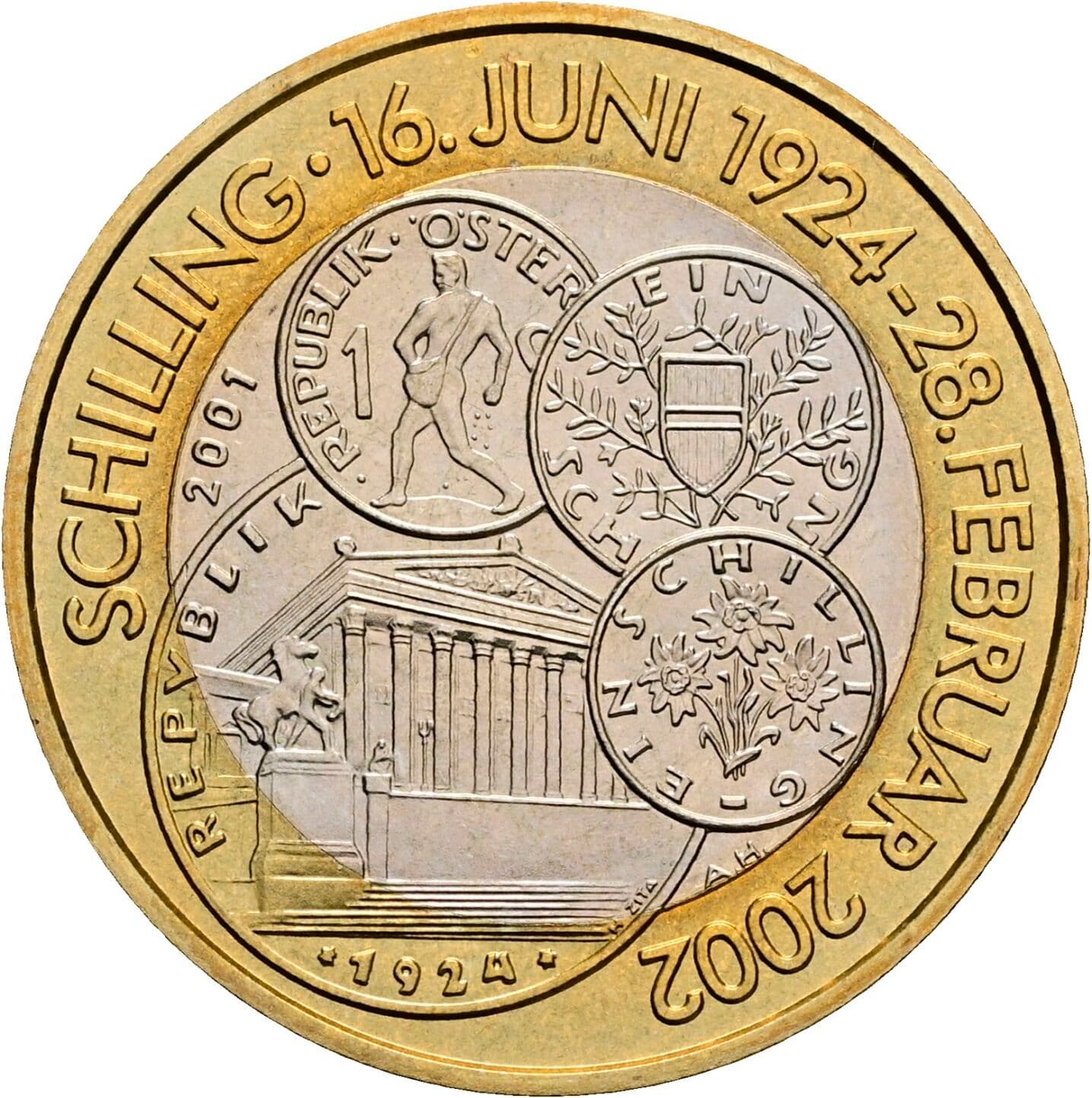 50 Schilling 2001 – Rückseite