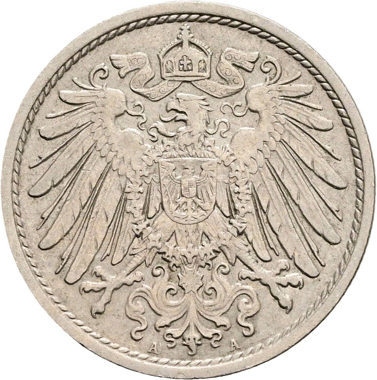 10 Pfennig 1913 A – Rückseite