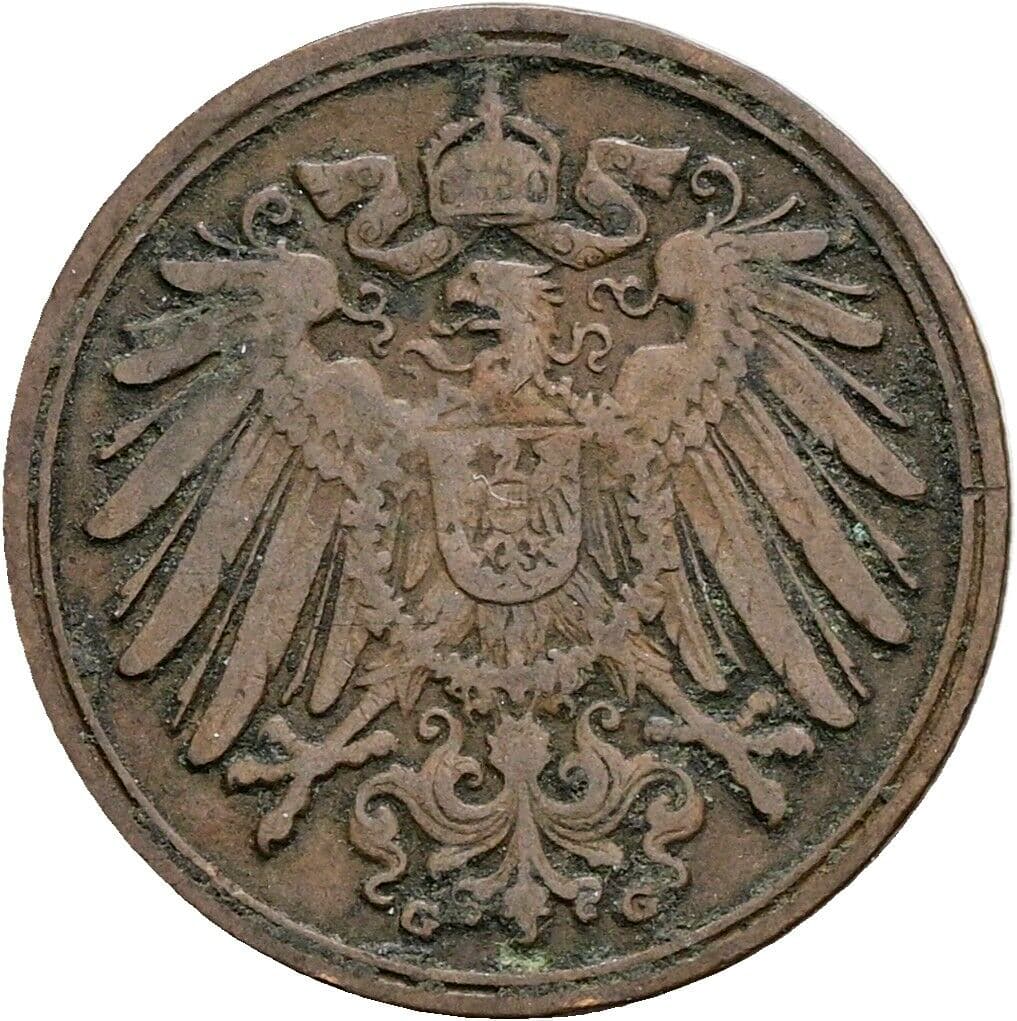 1 Pfennig 1898 G – Rückseite